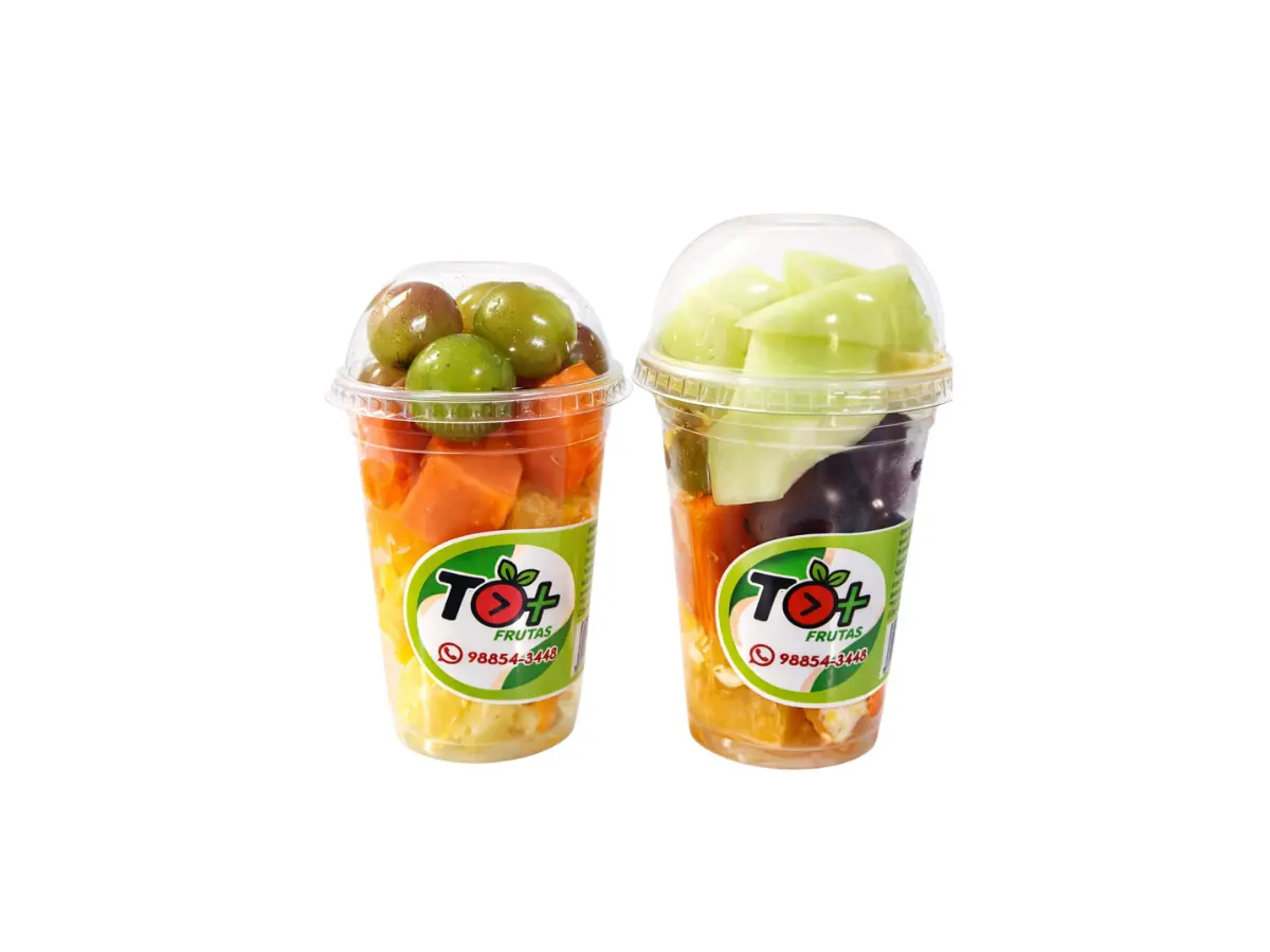Copos de frutas To+ Frutas para revenda